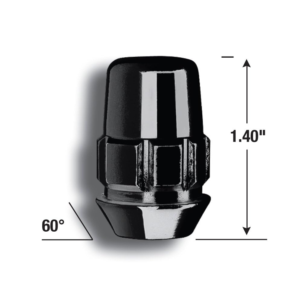 Amazon.com: Gorilla Automotive 71681NBC Acorn Black Chrome Wheel